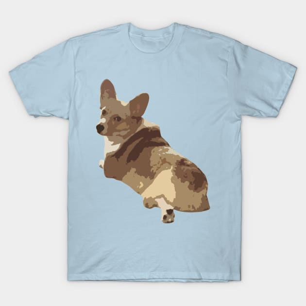 Ollie Oliver the Corgi T-Shirt by SPufferARTs